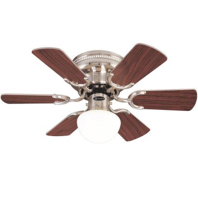 Ventilador de Techo 6 Aspas Petite Níquel Satinado 30 Plg