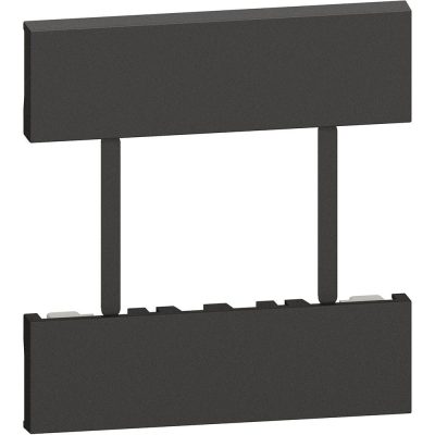 Cubierta para Tomacorriente Euroamericano Living Now de 3 Módulos en Color Negro