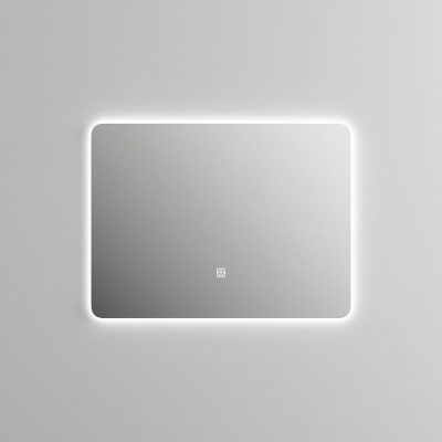 Espejo LED Rectangular 80 x 60 Cm con Iluminación Perimetral y Activación Táctil